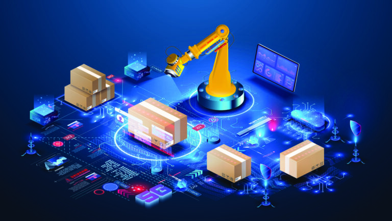 An image of an automated supply chain management system, depicting the important of SCM and SMB growth.