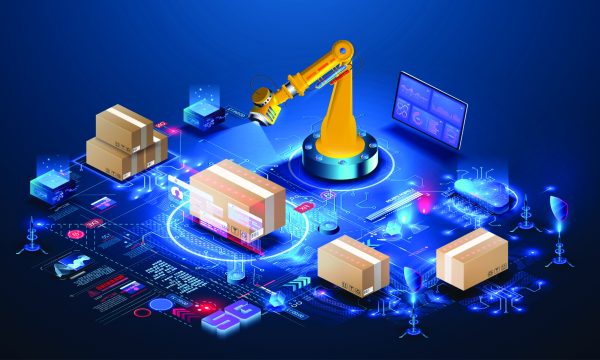 An image of an automated supply chain management system, depicting the important of SCM and SMB growth.