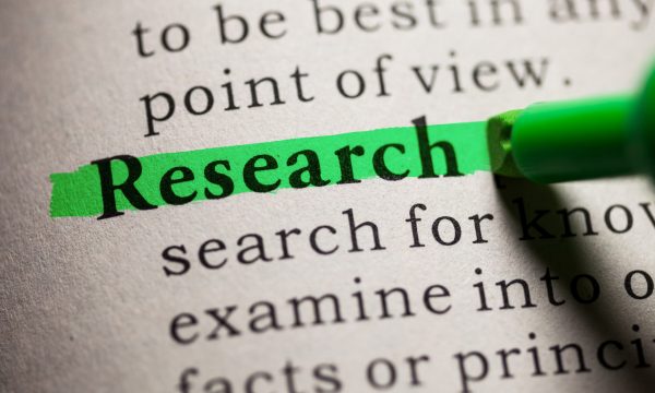 An image highlighting the word "research" to emphasize its importance.